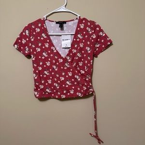 forever 21 wrap top floral